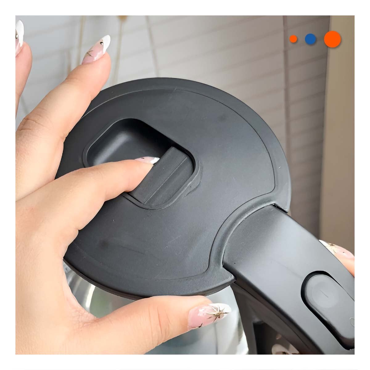 PAVA ELECTRICA 2L NEGRO DE ACERO Y VIDRIO PARA UN ESTILO UNICO EN TU HOGAR - 2