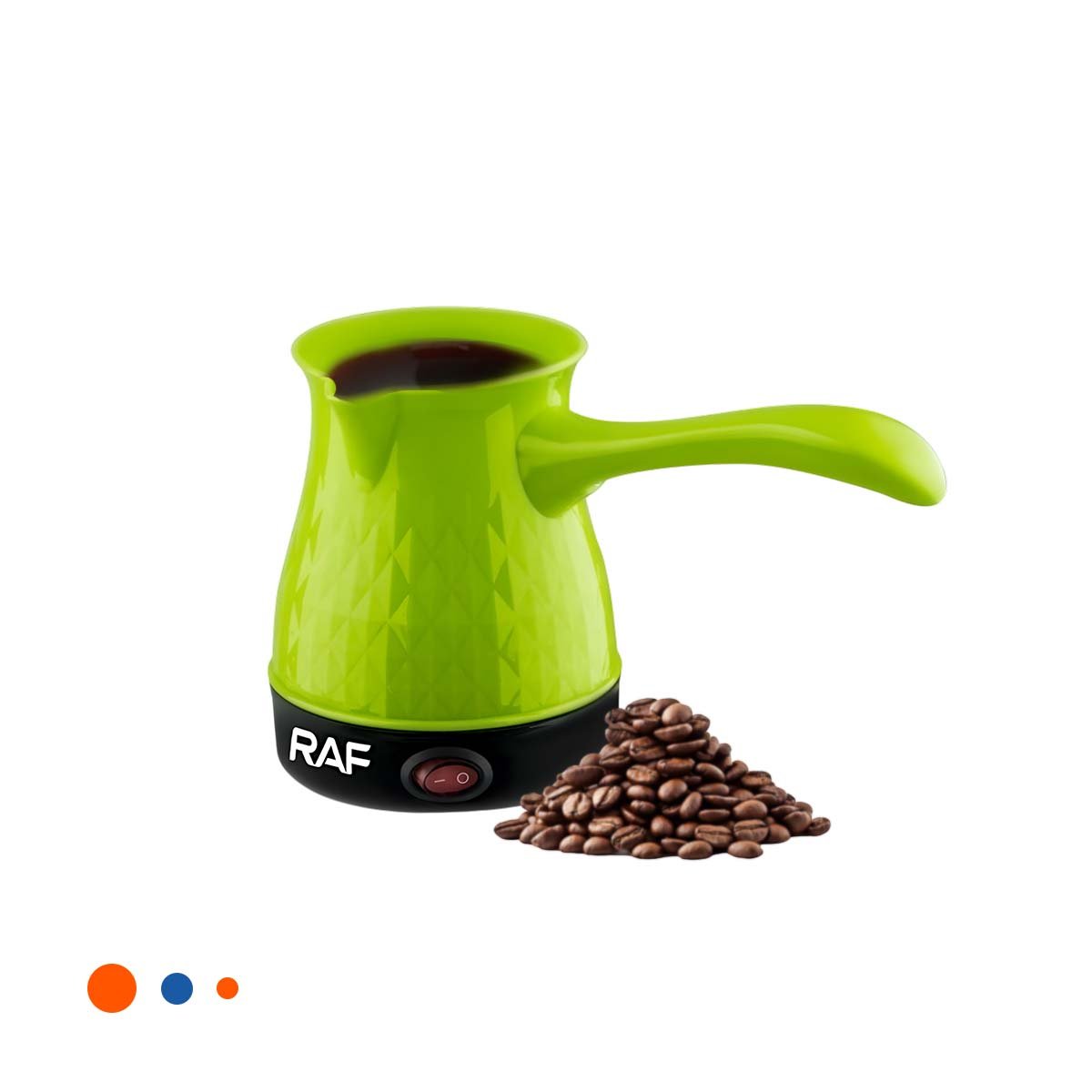 EQUIPO VERDE 500ML DE PLASTICO Y ACERO INOXIDABLE TURCO PARA SU COCINA Y+PAPEL REGALO - 1