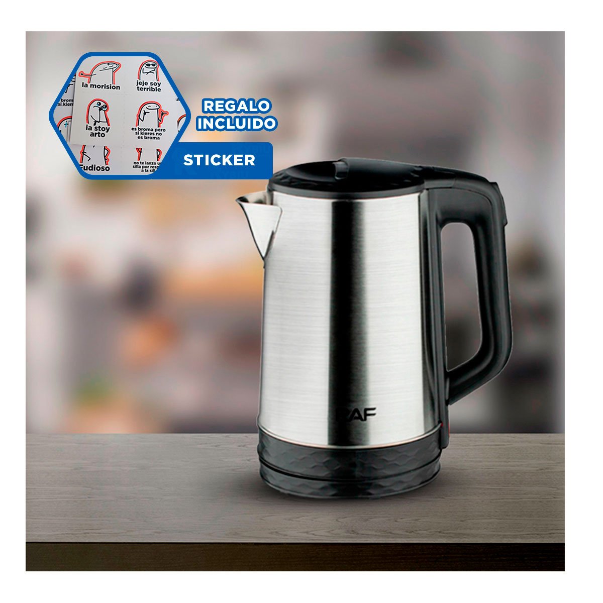 ACCESORIO DE ACERO INOXIDABLE 500ML TURCO VERDE Y PLASTICO PARA TOMAR Y+REGALO STICKER - 1