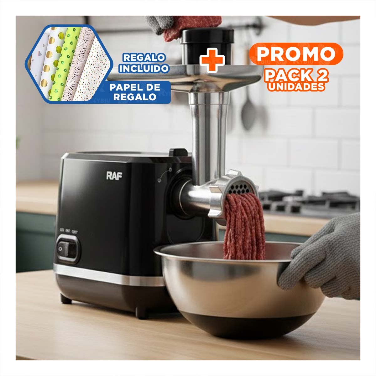 PACK2 EQUIPO DE ACERO INOXIDABLE 500ML TURCO VERDE Y PLASTICO PARA LA GENTE Y+PAPEL REGALO - 1
