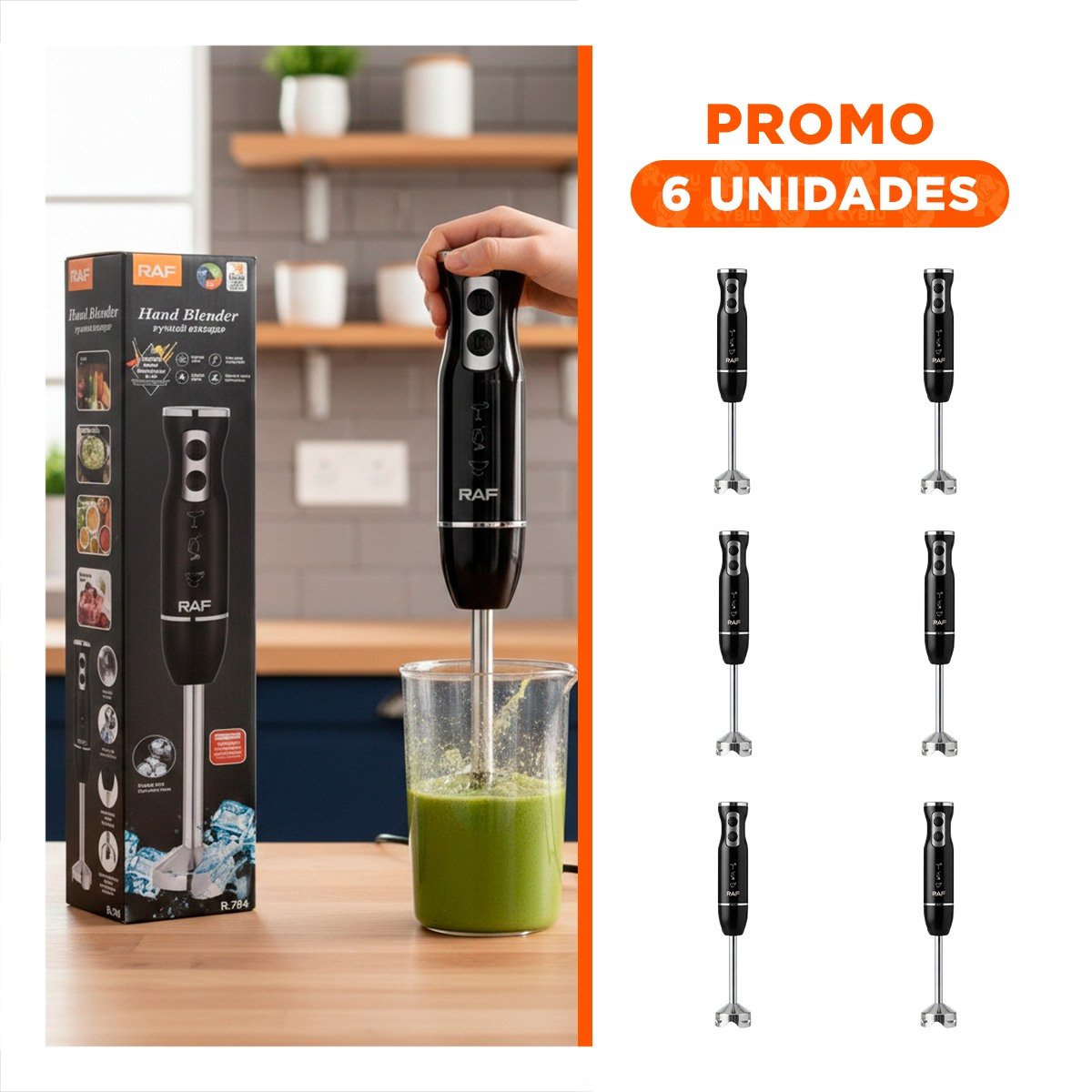 PACK6 EQUIPO 500ML VERDE TURCO DE ACERO INOXIDABLE Y PLASTICO PARA SU CASA - 1