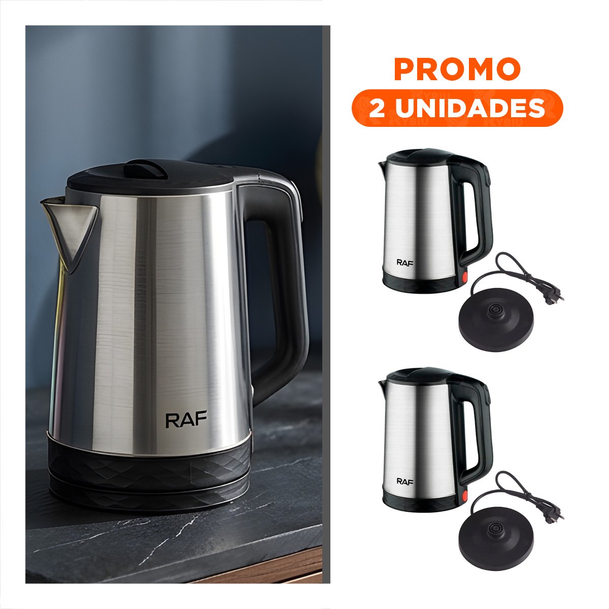 PACK2 DISPOSITIVO PARA CAFE TURCO VERDE 500ML EN PLASTICO Y ACERO INOXIDABLE - 1