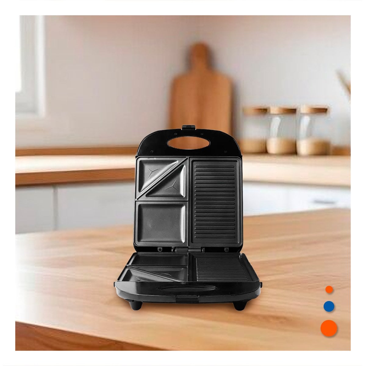 PACK2 ELECTRODOMESTICO CASUAL 3 EN 1 DE ALUMINIO NEGRO PARA DIARIO EN FAMILIA YPAPEL REGALO - 5
