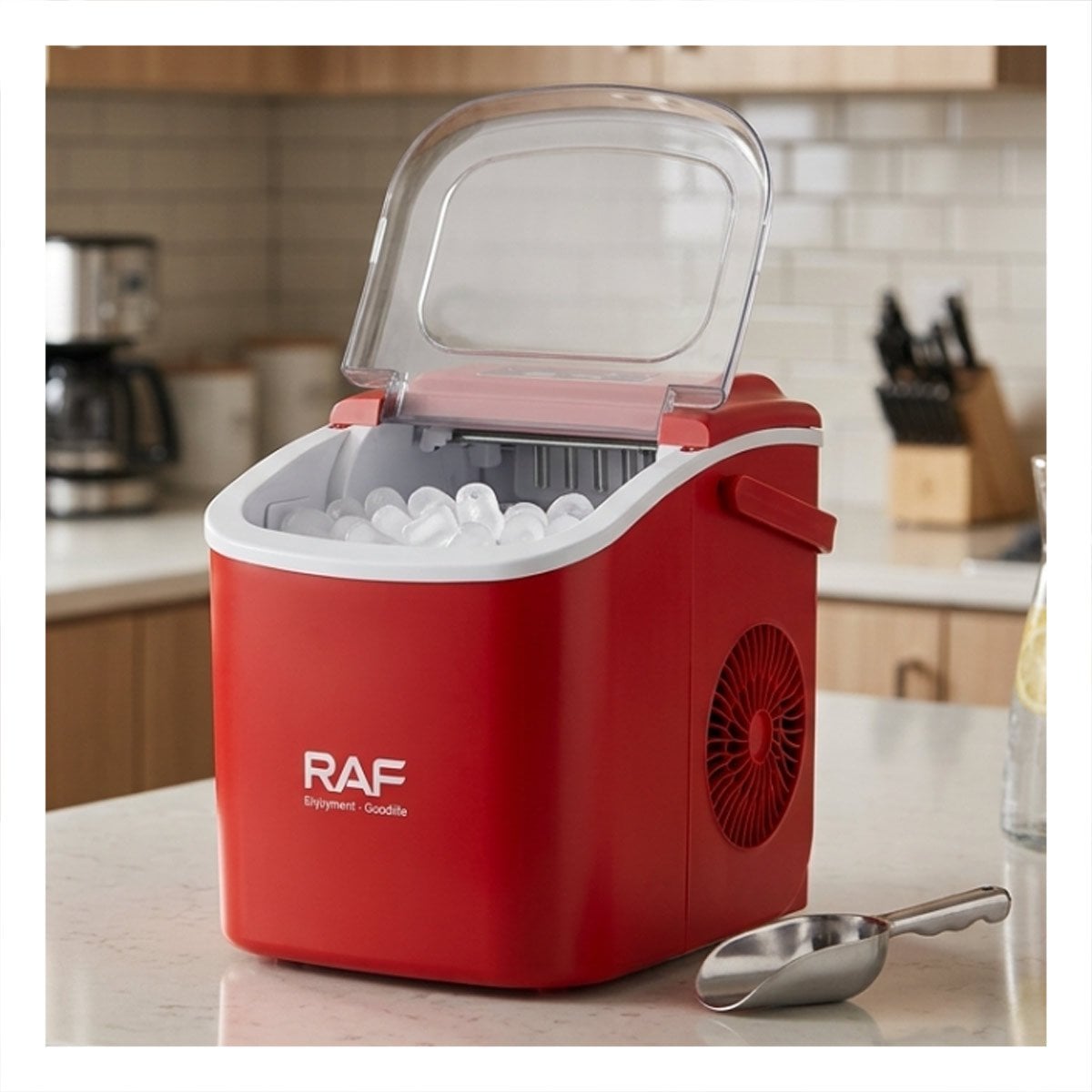 GENERADOR DE PLASTICO PARA EL HOGAR ROJO CON HIELO Y TECNOLOGIA DE PUNTA YREGALO STICKER - 2