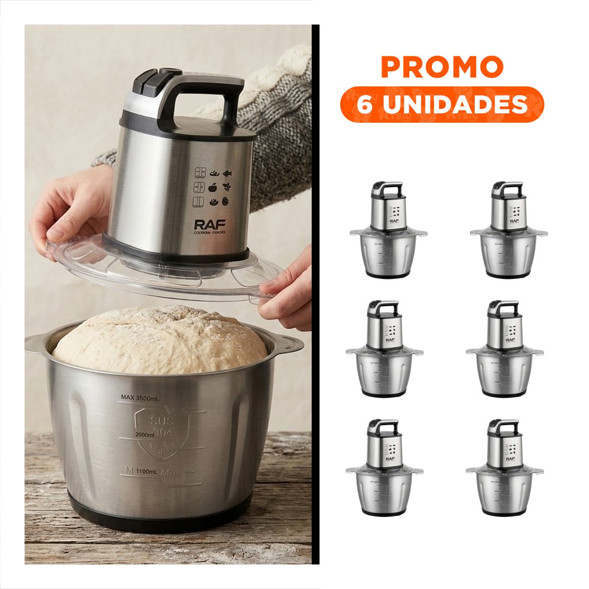 PACK6 EQUIPO 500ML VERDE TURCO DE ACERO INOXIDABLE Y PLASTICO PARA SU CASA - 1