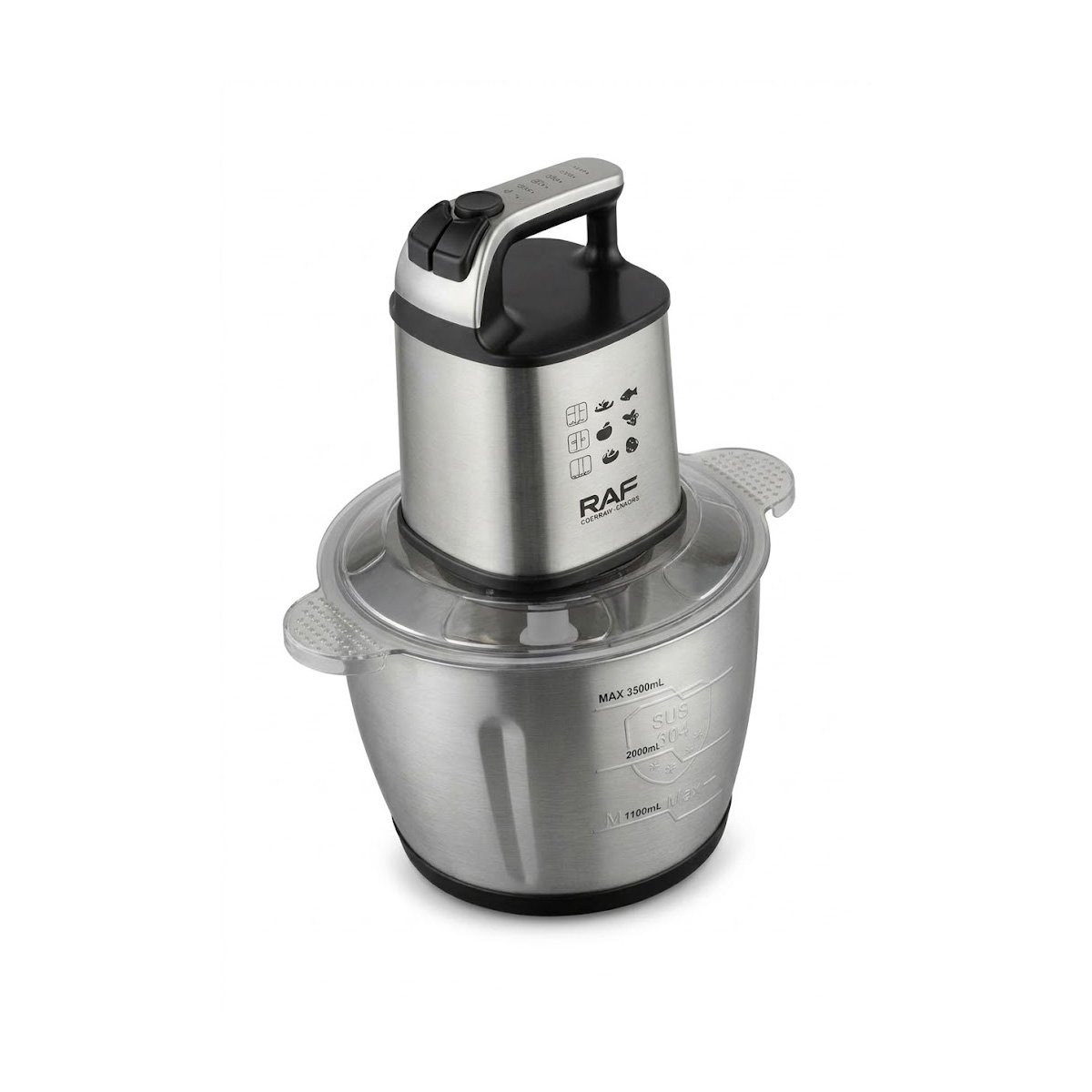 PACK4 MULTIPROCESADOR DE ALIMENTOS NEGRO 3L TECNOLOGIA MODERNA PARA LA COCINA YPAPEL REGALO - 3