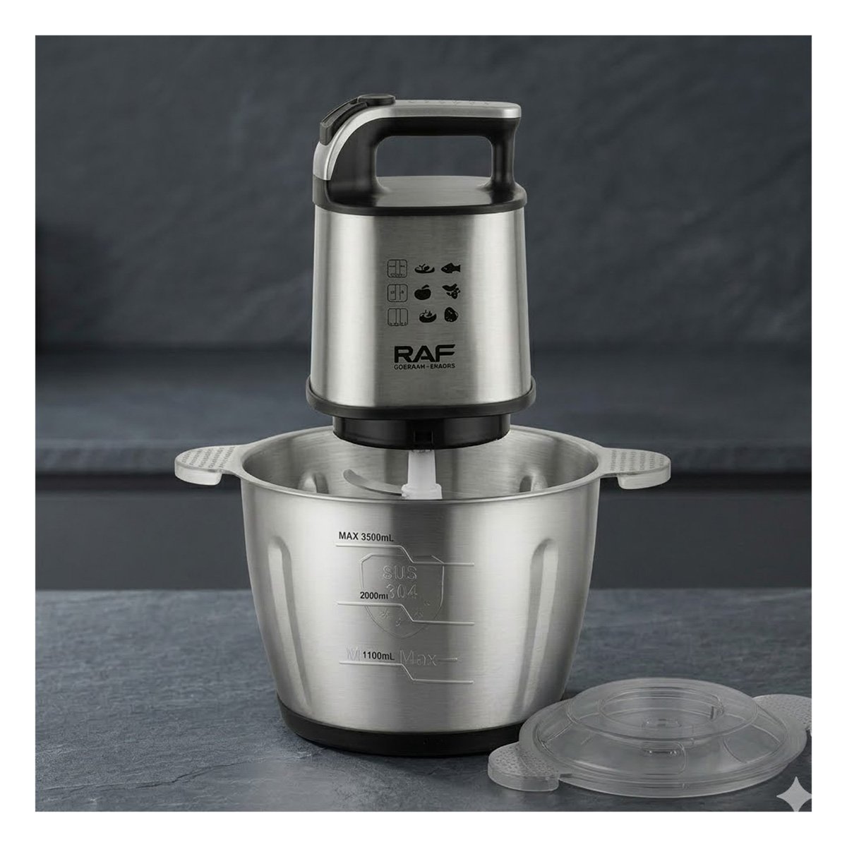 EQUIPO VERDE 500ML DE PLASTICO Y ACERO INOXIDABLE TURCO PARA SU COCINA Y+PAPEL REGALO - 5