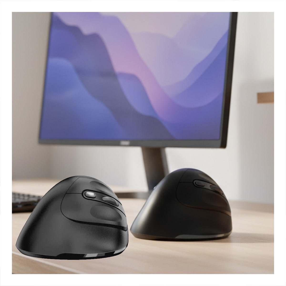 PERIFERICO INALAMBRICO VERTICAL NEGRO DE SENSOR MODERNO PARA LAPTOPS DE TV Y+LIGAS REGALO - 2