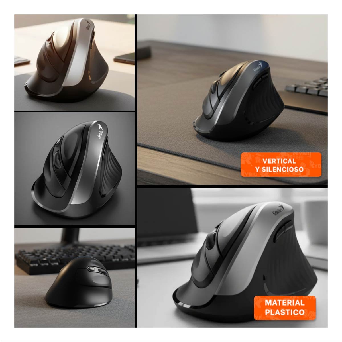 PERIFERICO INALAMBRICO VERTICAL NEGRO DE SENSOR MODERNO PARA LAPTOPS DE TV Y+LIGAS REGALO - 5