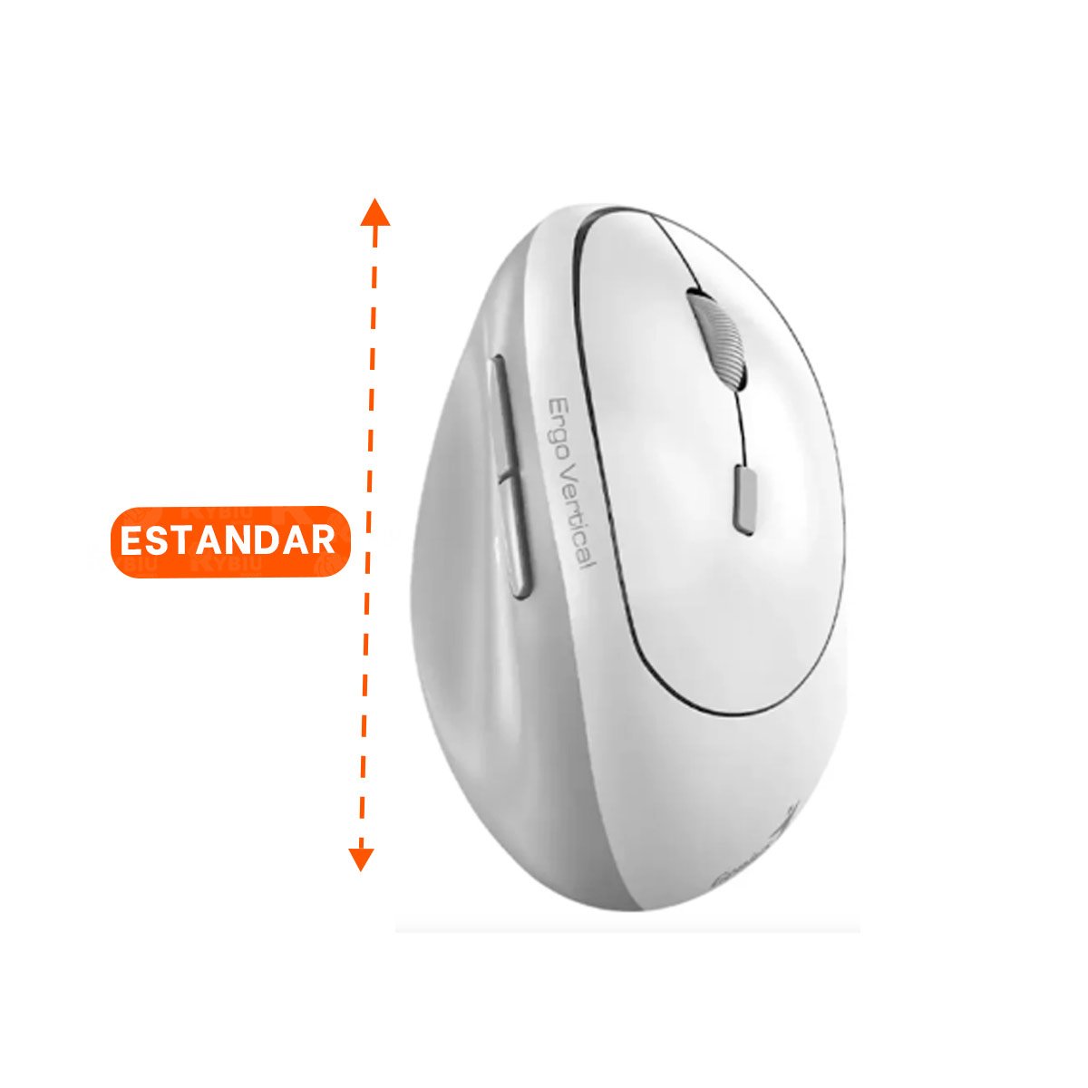 MOUSE INALAMBRICO VERTICAL BLANCO DE AGARRE COMODO PARA ESTACION DE TRABAJO Y+POST IT - 4
