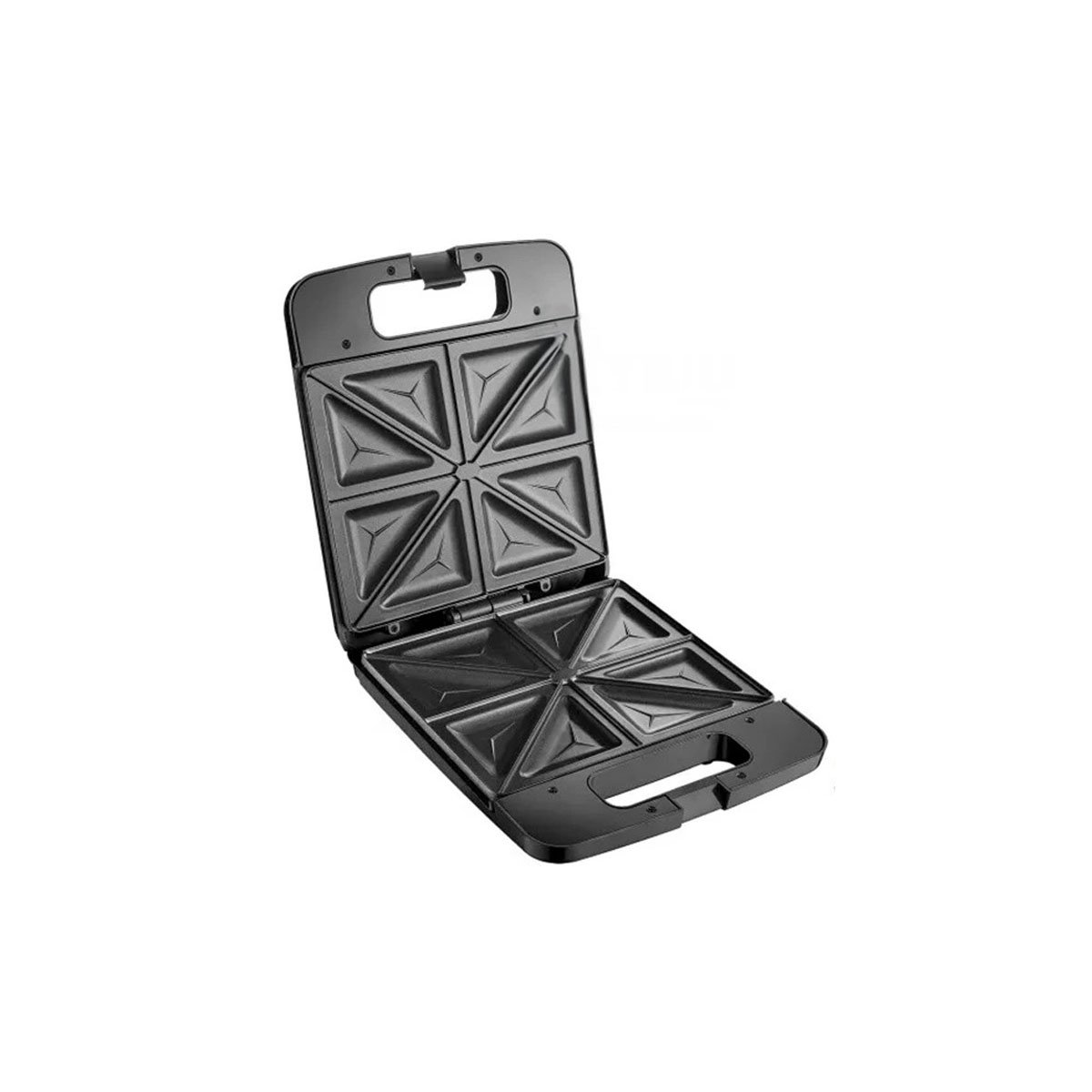 PACK2 SANDWICHERA RAPIDA PARA 4 PANES NEGRO CON PLACAS INTERCAMBIABLES Y+REGALO STICKER - 2