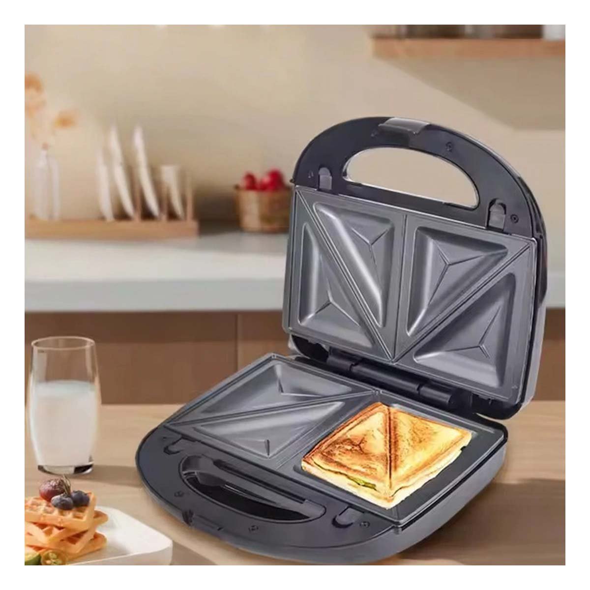 PACK2 COCINA RAPIDA 8 EN 1 CON TERMOSTATO REGULABLE Y COLOR NEGRO - 5