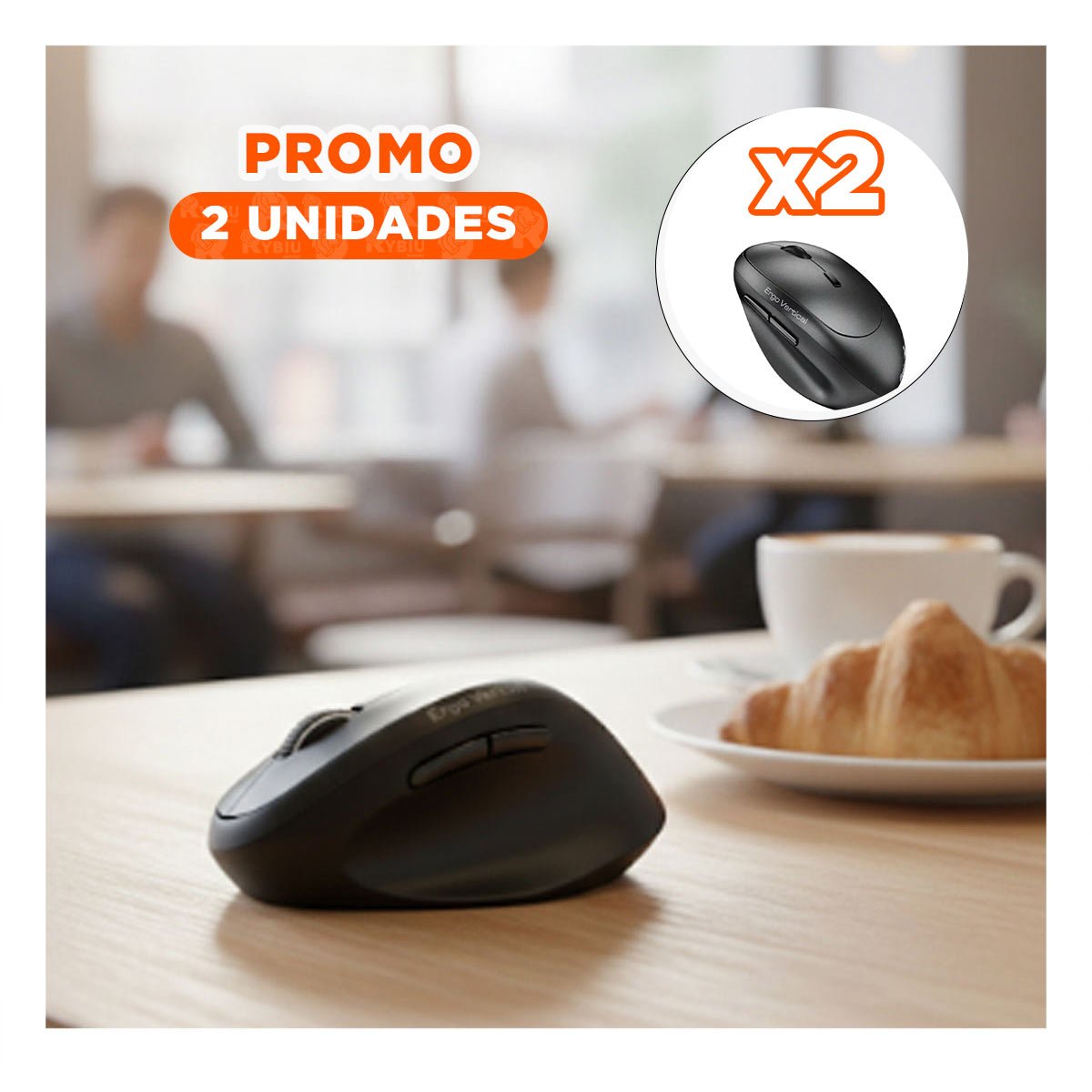 PACK2 CONTROLADOR VERTICAL PARA LAPTOP CON CONEXION INALAMBRICA COLOR NEGRO Y+REGALO STICKER - 1