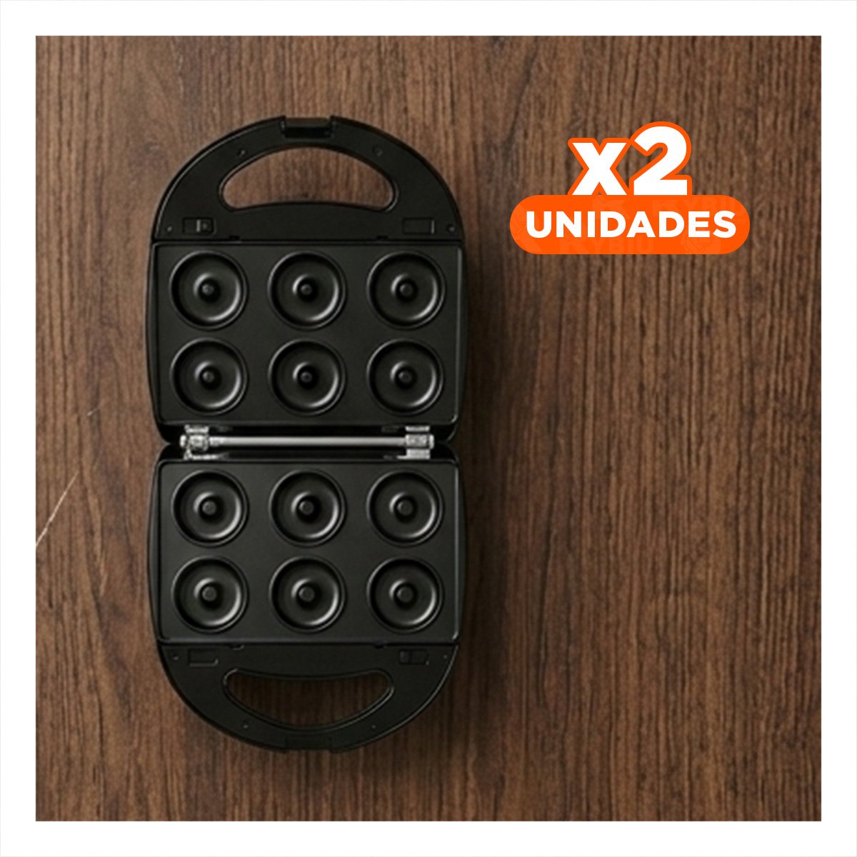 PACK2 TOSTADORA COMPACTA 8 EN 1 CON APERTURA AMPLIA Y COLOR NEGRO Y+REGALO STICKER - 1