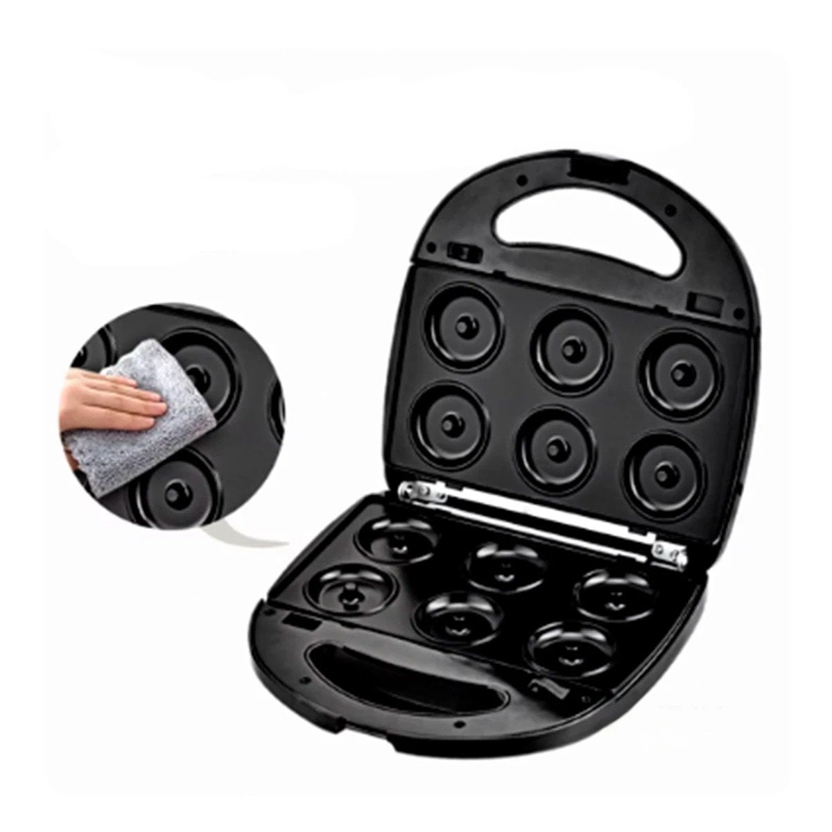 PACK2 TOSTADORA PORTATIL 6 EN 1 CON PLACAS ANTIADHERENTES 750W COLOR NEGRO Y+REGALO STICKER - 2