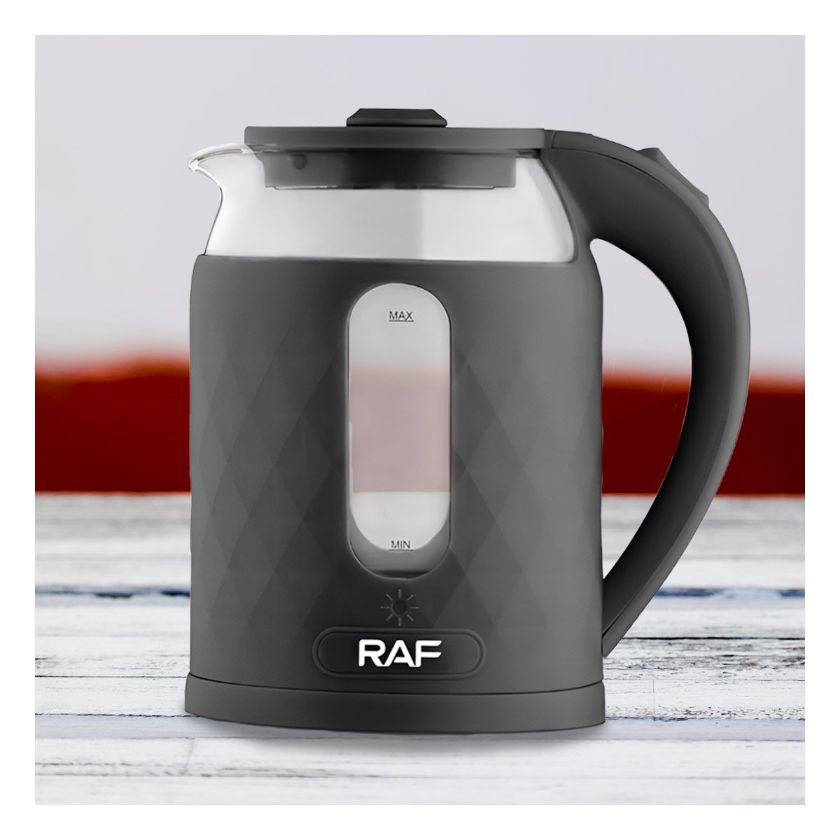 TETERA ELECTRICA VIDRIO COMPACTA Y SEGURA 2L PARA AGUA CALIENTE NEGRO Y+PAPEL REGALO - 5