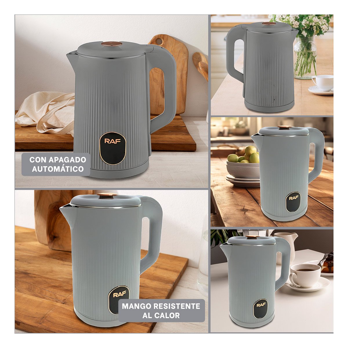 OLLA ELECTRICA MODERNA Y VERSATIL 2L PARA HERVIR AGUA PLOMO Y+LIGAS REGALO - 5