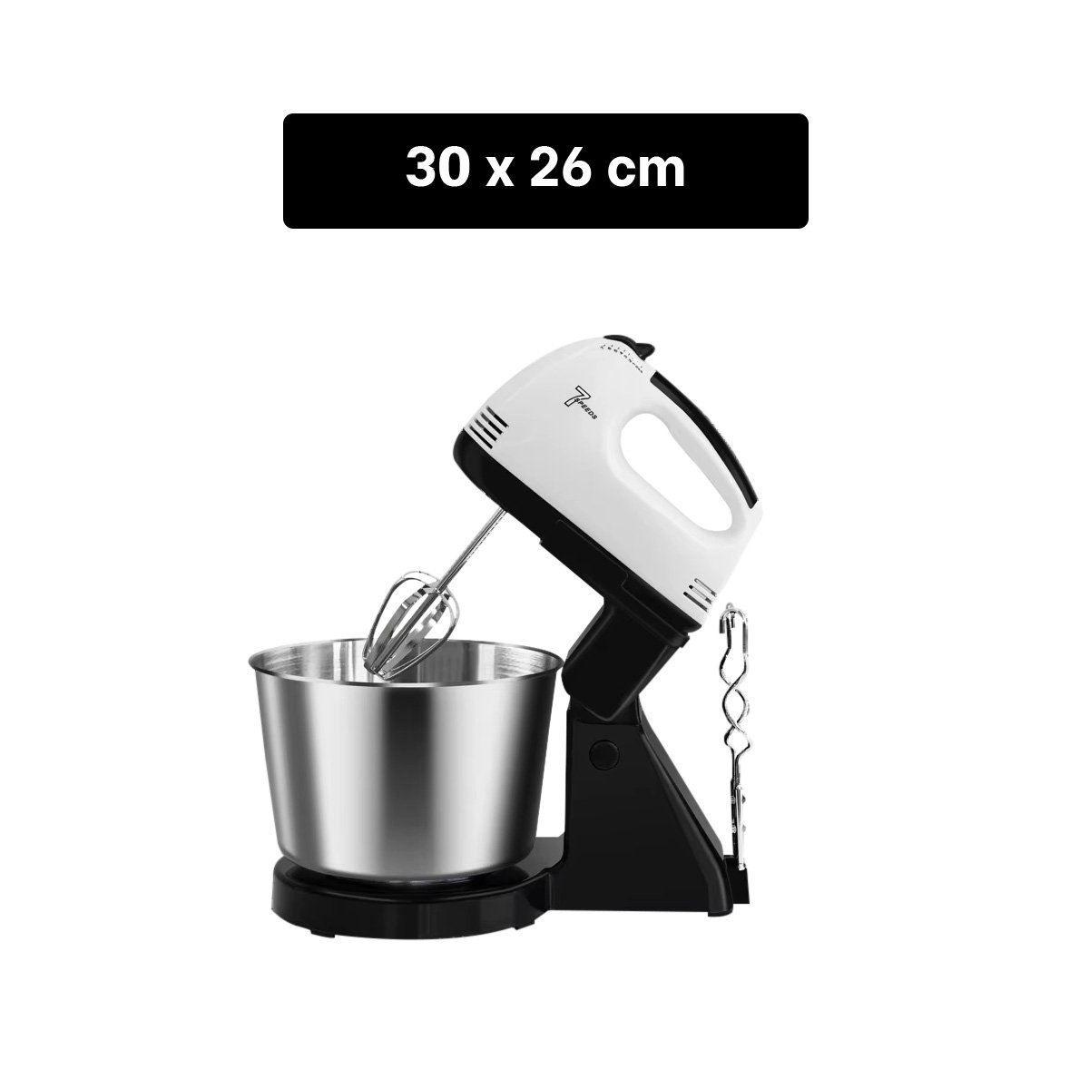 BATIDORA PEDESTAL CON TAZON BLANCO 2L PARA PREPARAR POSTRES Y MEZCLAS Y+POST IT - 4