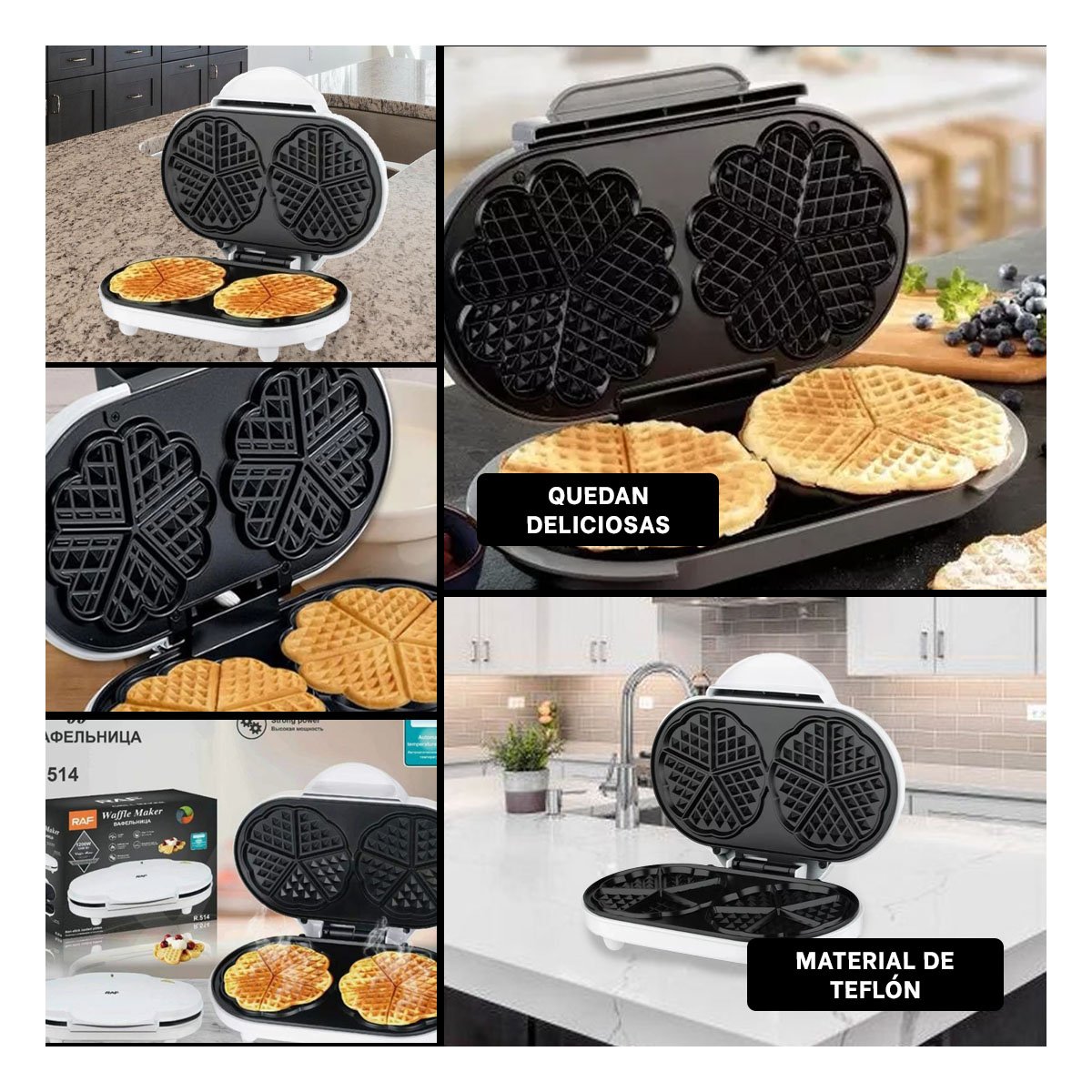 PACK2 MAQUINA PARA COCINA DOBLE BLANCO CON DISENO FUNCIONAL Y+PAPEL REGALO - 3