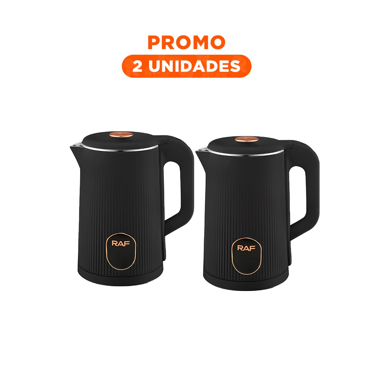 PACK2 CALENTADOR ELECTRICO COMPACTO Y PRACTICO 2L PARA PREPARAR TE NEGRO - 1