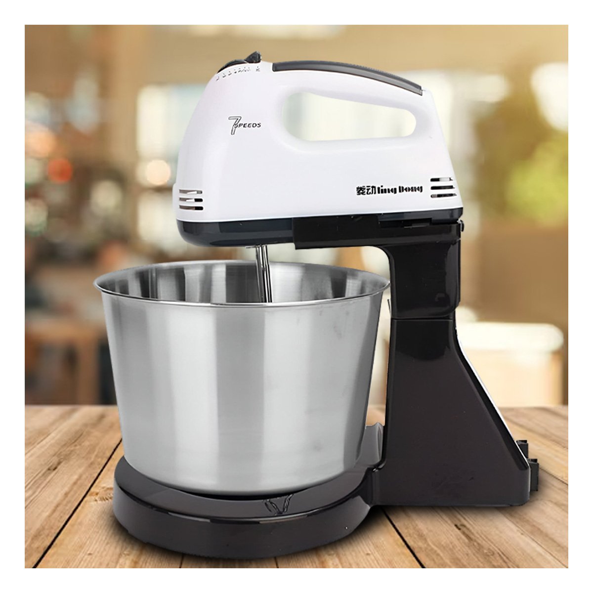 PACK4 BATIDORA MODERNA PEDESTAL CON TAZON 2L BLANCO PARA MEZCLAR INGREDIENTES - 2