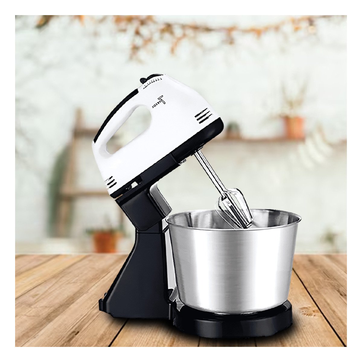 PACK4 BATIDORA MODERNA PEDESTAL CON TAZON 2L BLANCO PARA MEZCLAR INGREDIENTES - 5