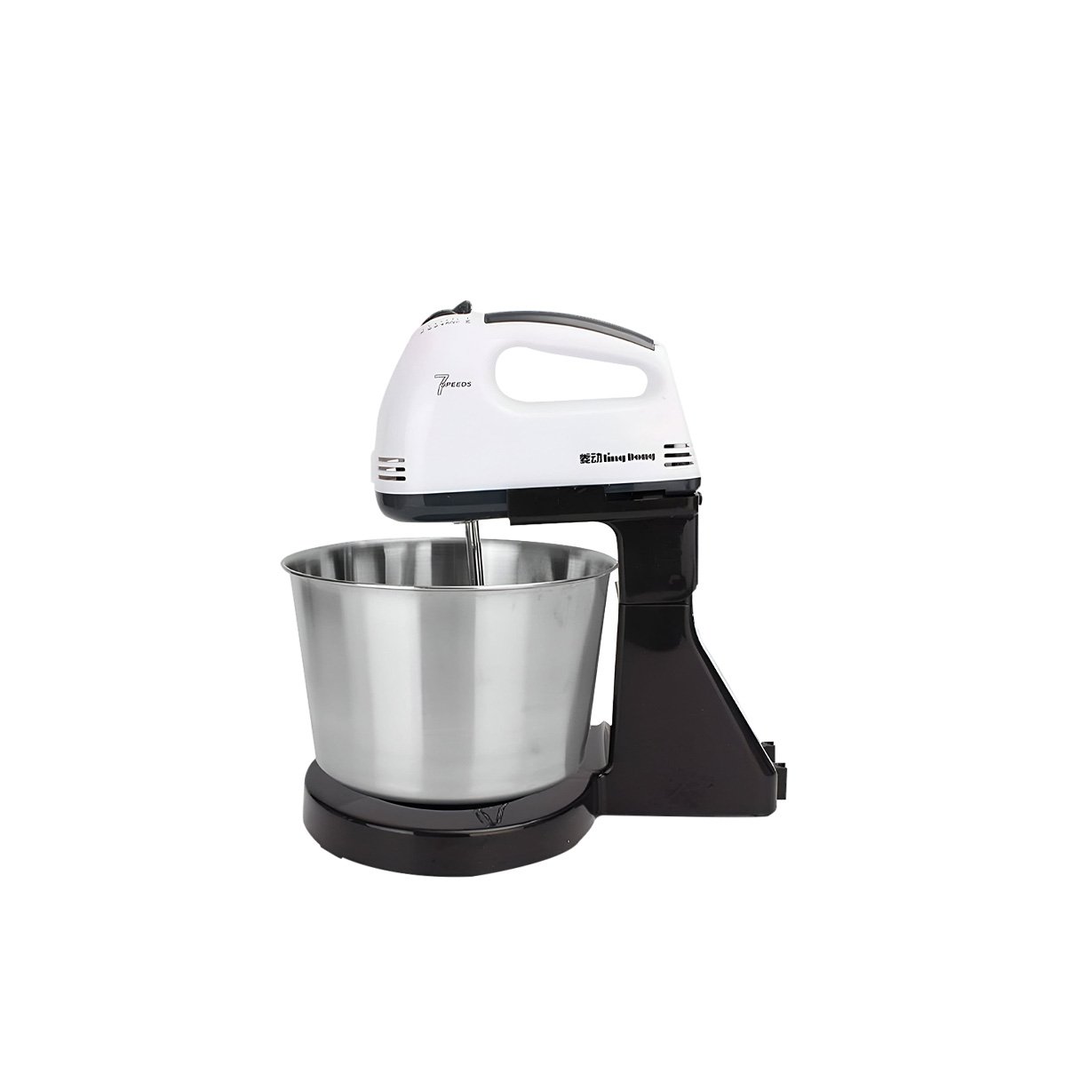 PACK2 MEZCLADORA HOGAR PEDESTAL CON TAZON COLOR BLANCO 2L PARA COCINA Y+REGALO STICKER - 2