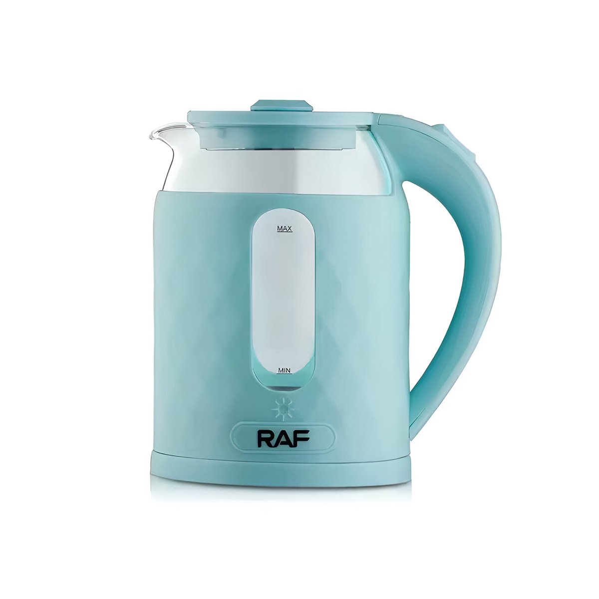 TETERA ELECTRICA VIDRIO COMPACTA Y SEGURA 2L PARA AGUA CALIENTE CELESTE Y+PAPEL REGALO - 1