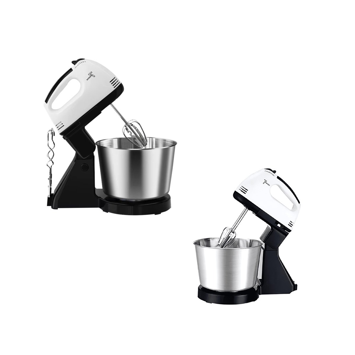 MEZCLADORA HOGAR 2L PEDESTAL CON TAZON COLOR BLANCO PARA REPOSTERIA Y+LIGAS REGALO - 3