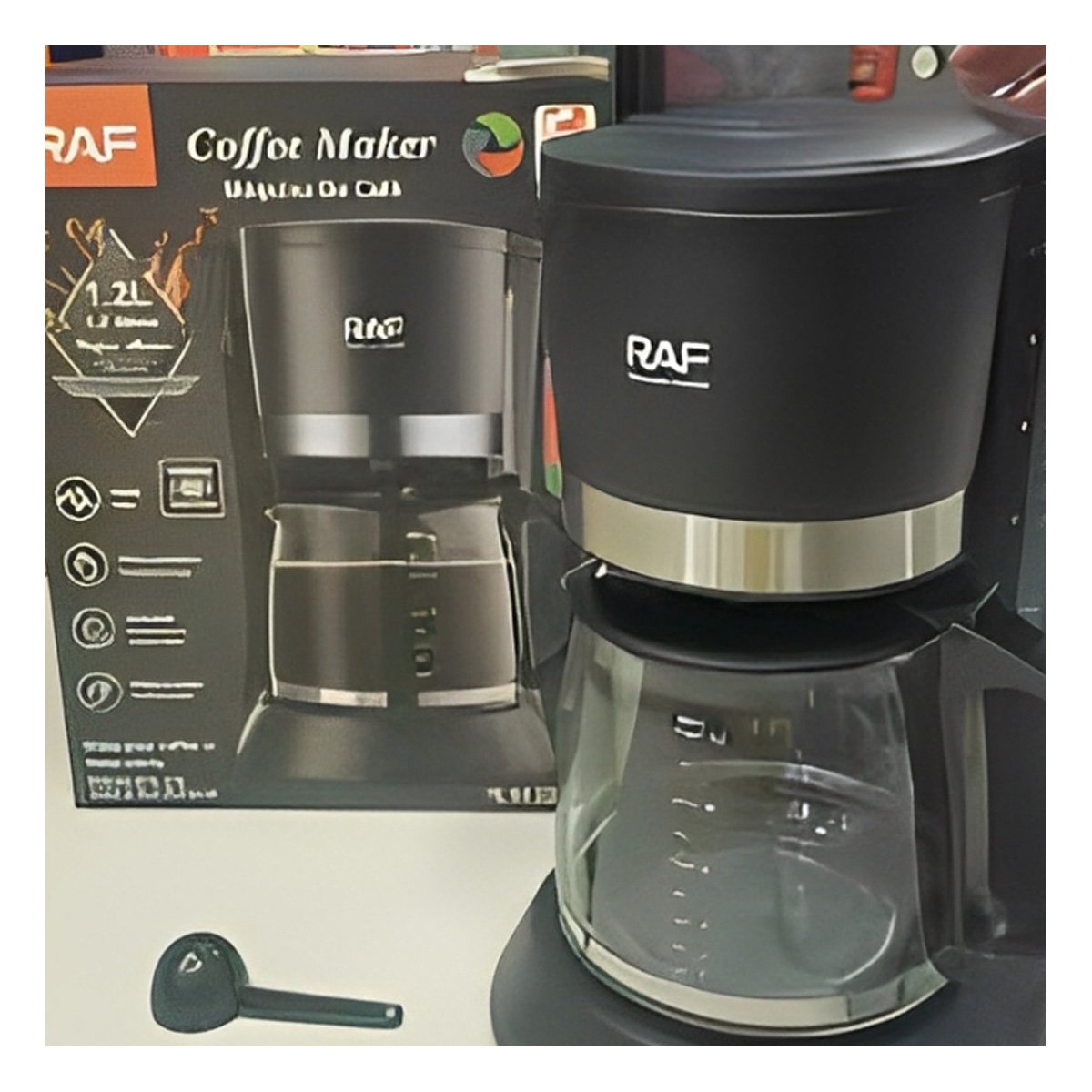 PACK4 CAFETERA NEGRA CON SISTEMA PRÁCTICO Y SEGURO 1.2L Y+REGALO STICKER - 3