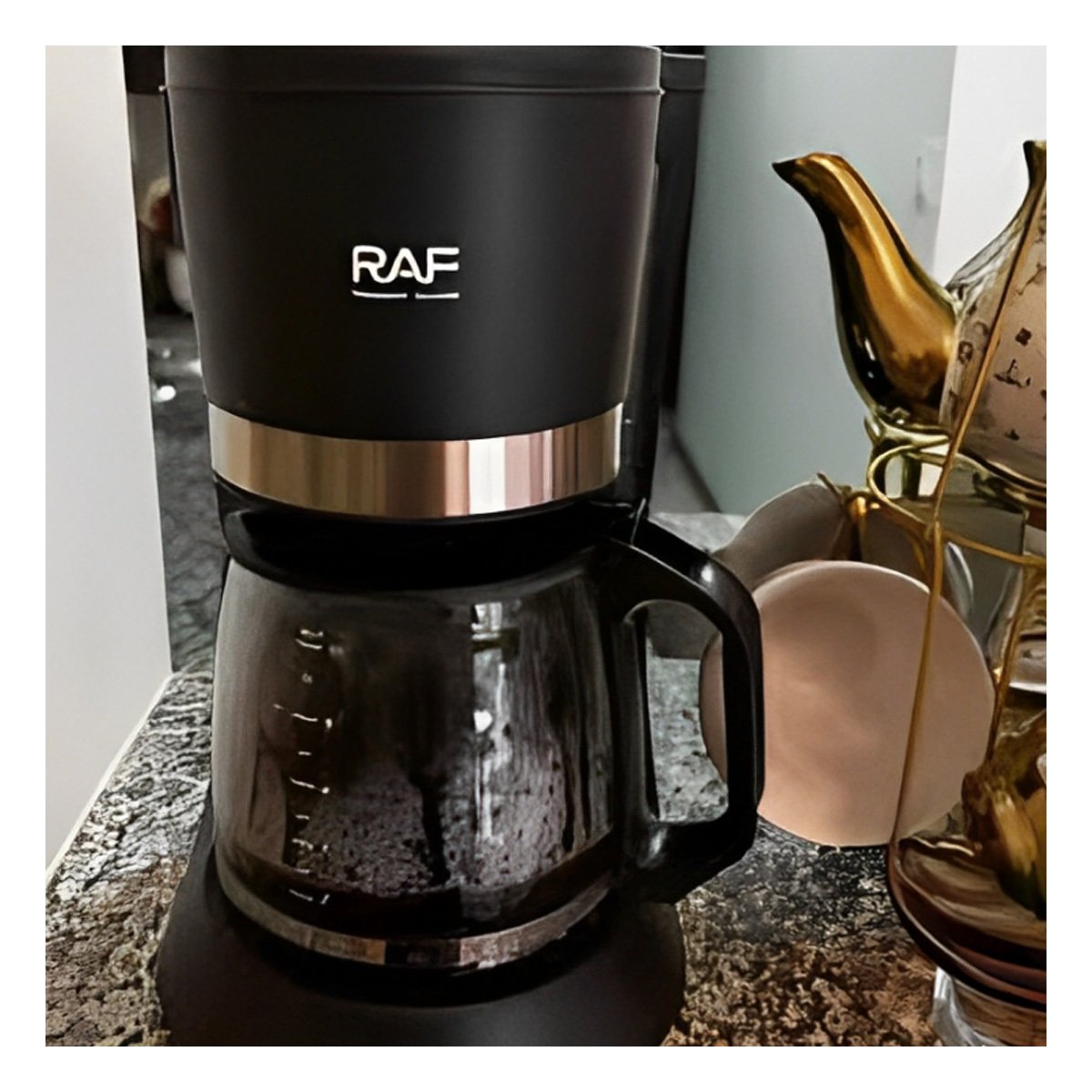 PACK4 CAFETERA NEGRA CON SISTEMA PRÁCTICO Y SEGURO 1.2L Y+REGALO STICKER - 5