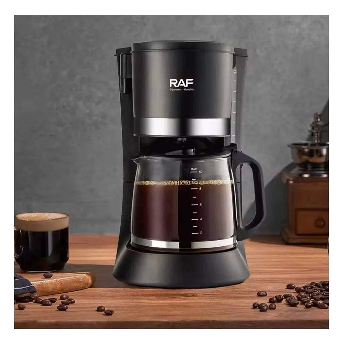 PACK2 CAFETERA COMPACTA COLOR NEGRO CON FUNCIÓN AUTOMÁTICA 1.2L Y+REGALO STICKER - 3