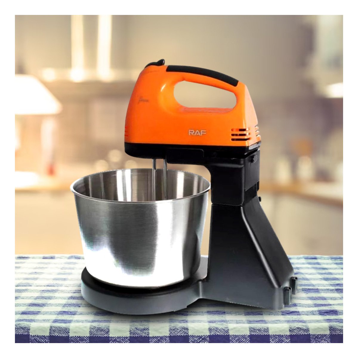 PACK2 LICUADORA MULTIFUNCIONAL PEDESTAL CON TAZON 2L COLOR NARANJA PARA COCINA - 2