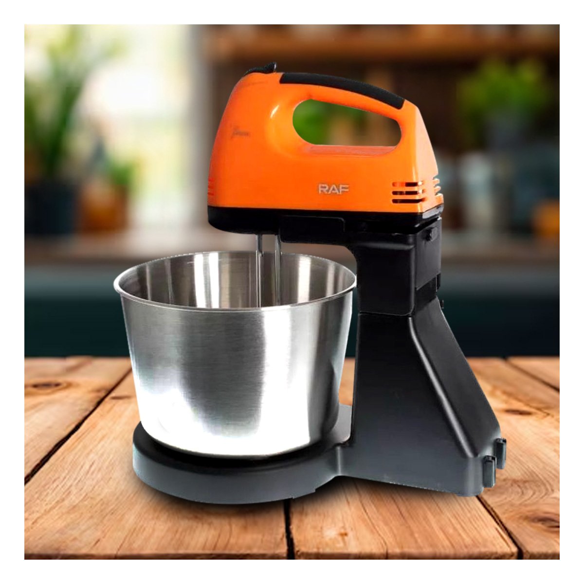 PACK2 MEZCLADORA ELECTRICA 2L PEDESTAL CON TAZON COLOR NARANJA Y+REGALO STICKER - 3