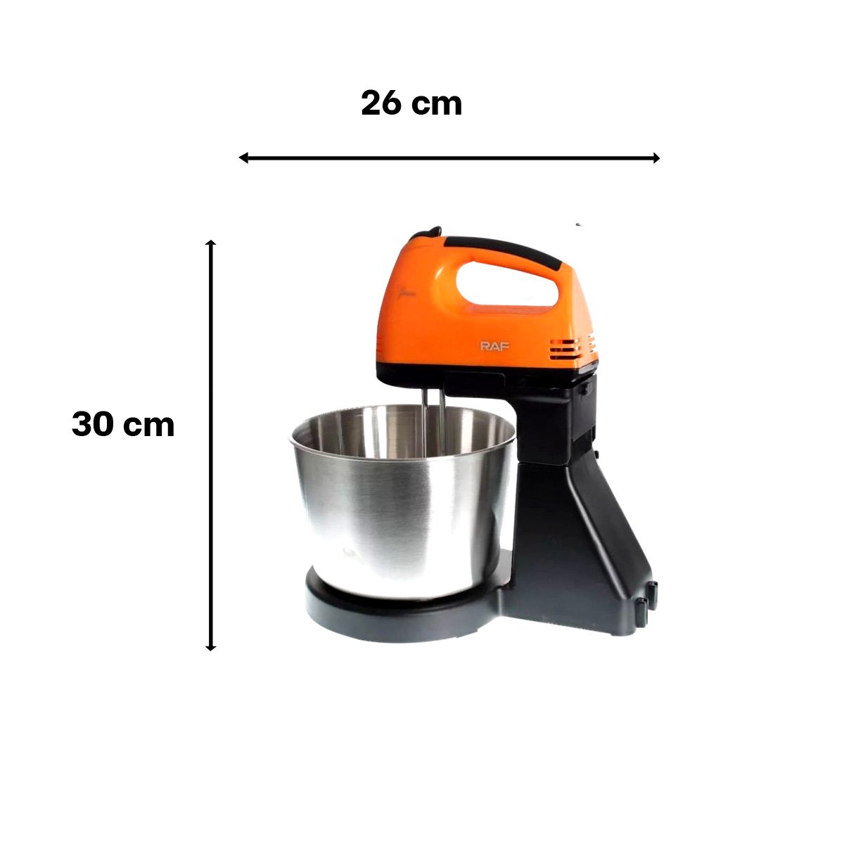PACK2 MEZCLADORA ELECTRICA 2L PEDESTAL CON TAZON COLOR NARANJA Y+REGALO STICKER - 4