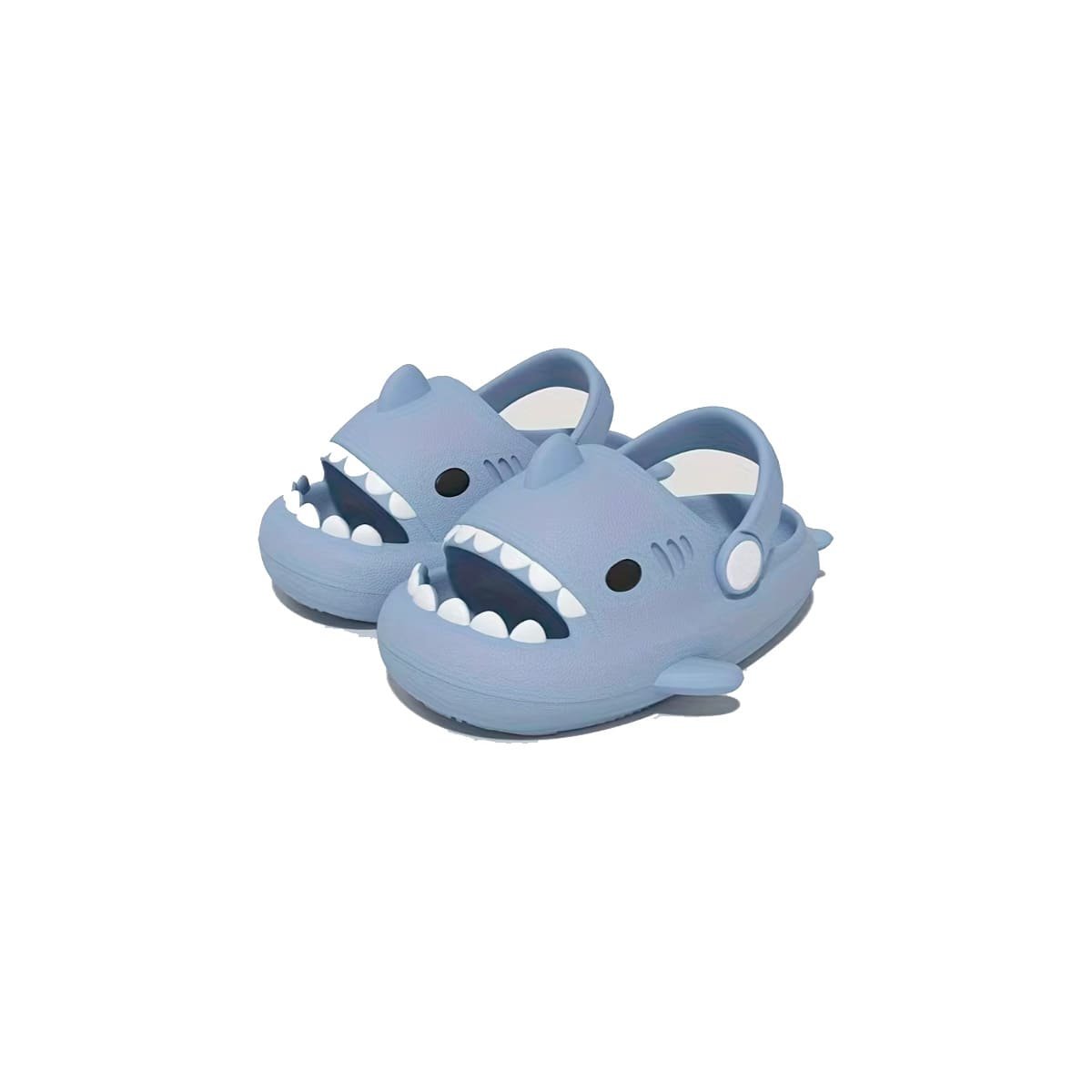 OJOTA INFANTIL DE TIBURON EN COLOR CELESTE PARA TALLA 29 HASTA EL 30 Y+PAPEL REGALO - 1