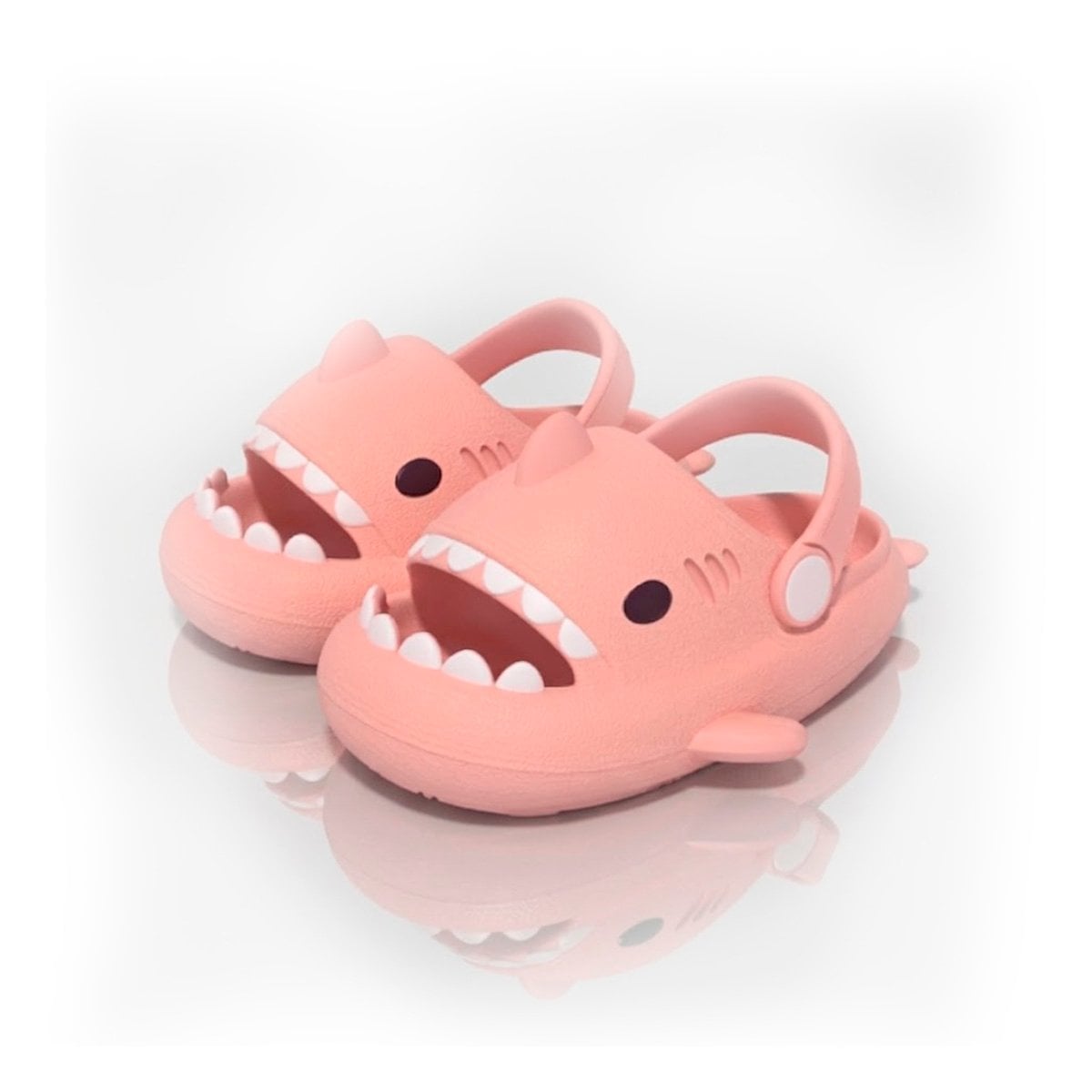CHALA CON CORREA TIBURON ROSADO TALLA 25 26 PARA NIÑAS DE PLAYA VERANO Y+LIGAS REGALO - 3