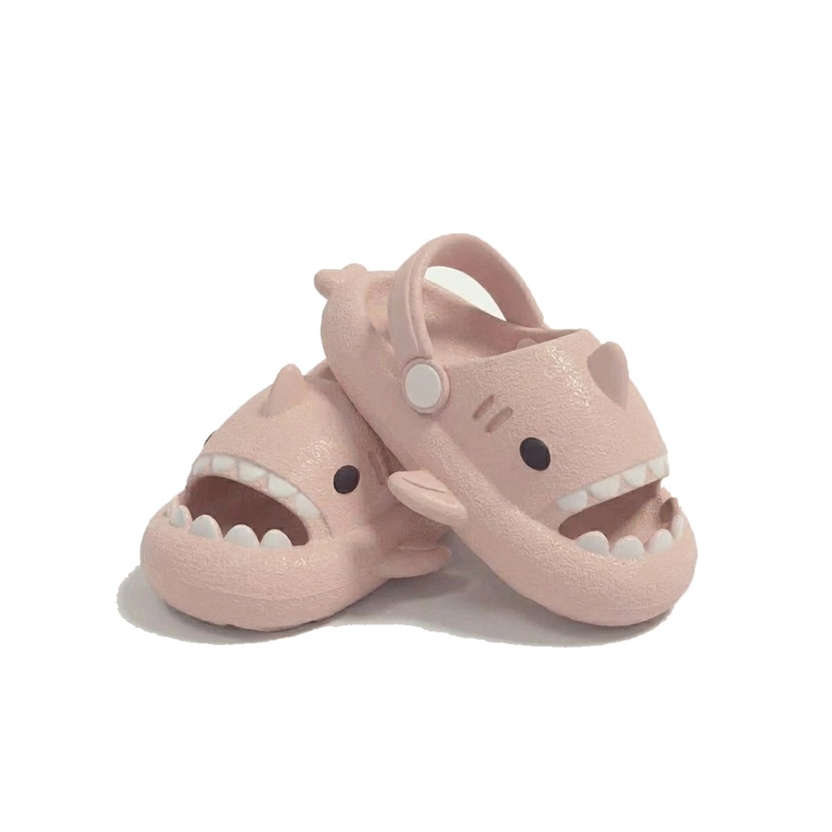 HUARACHE DE TIBURON PARA NIÑAS CON CORREA ROSADO EN LA TALLA 31 32 Y+LIGAS REGALO - 3