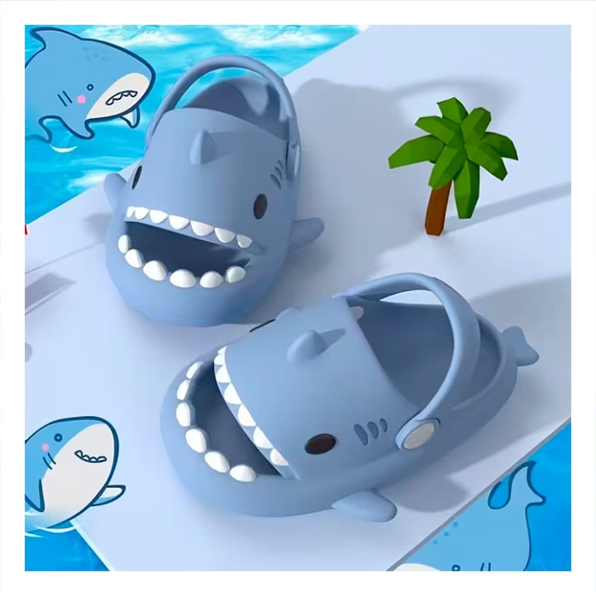 PACK2 ZAPATILLA ABIERTA PARA NIÑOS CON CORREA DE TIBURON TALLA 29 O EL 30 - 2