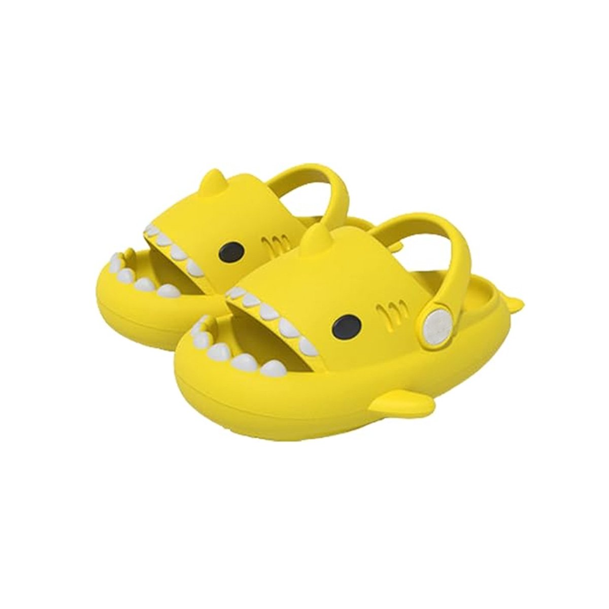 PACK2 SANDALIAS CON CORREA DE TIBURON AMARILLO PARA NIÑOS TALLA 22 DE PASEO Y+REGALO STICKER - 2