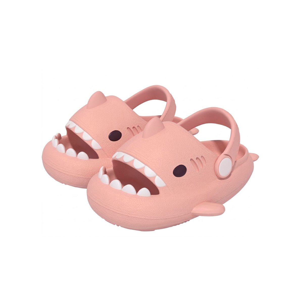 OJOTA TIBURON TALLA 25 26 ROSADO CON CORREA PARA NIÑAS ESTILO DE MODA Y+PAPEL REGALO - 1