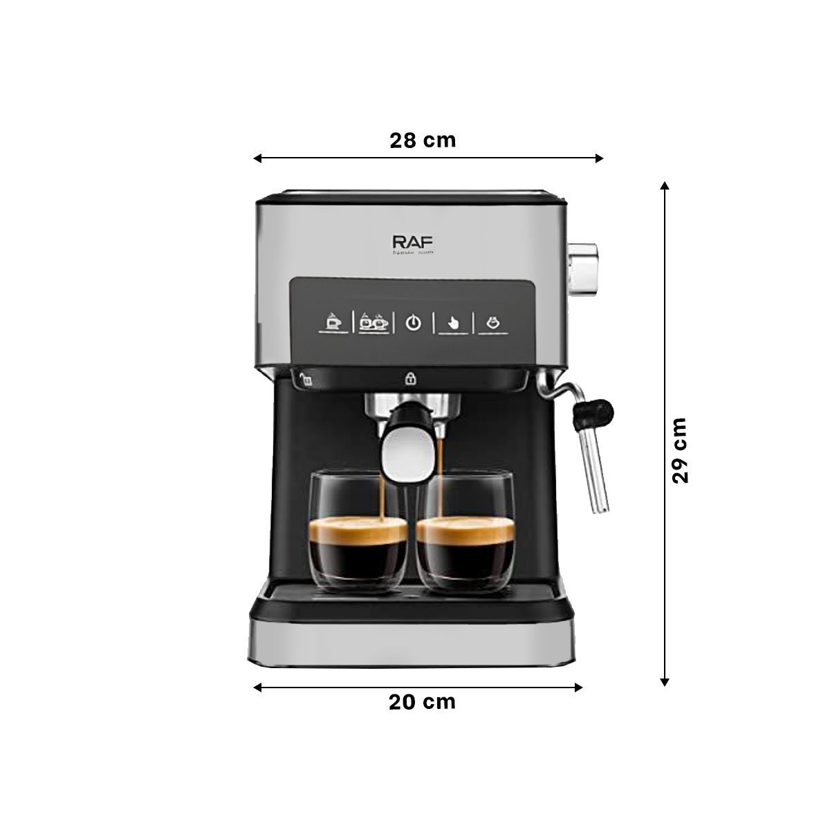 CAFETERA ELÉCTRICA 1.6L METÁLICA PARA LA CASA Y+LIGAS REGALO - 4