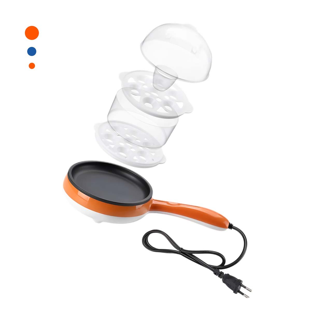 FREIDORA 2 EN 1 NARANJA PARA PREPARAR COMIDAS RÁPIDAS Y+LIGAS REGALO - 3