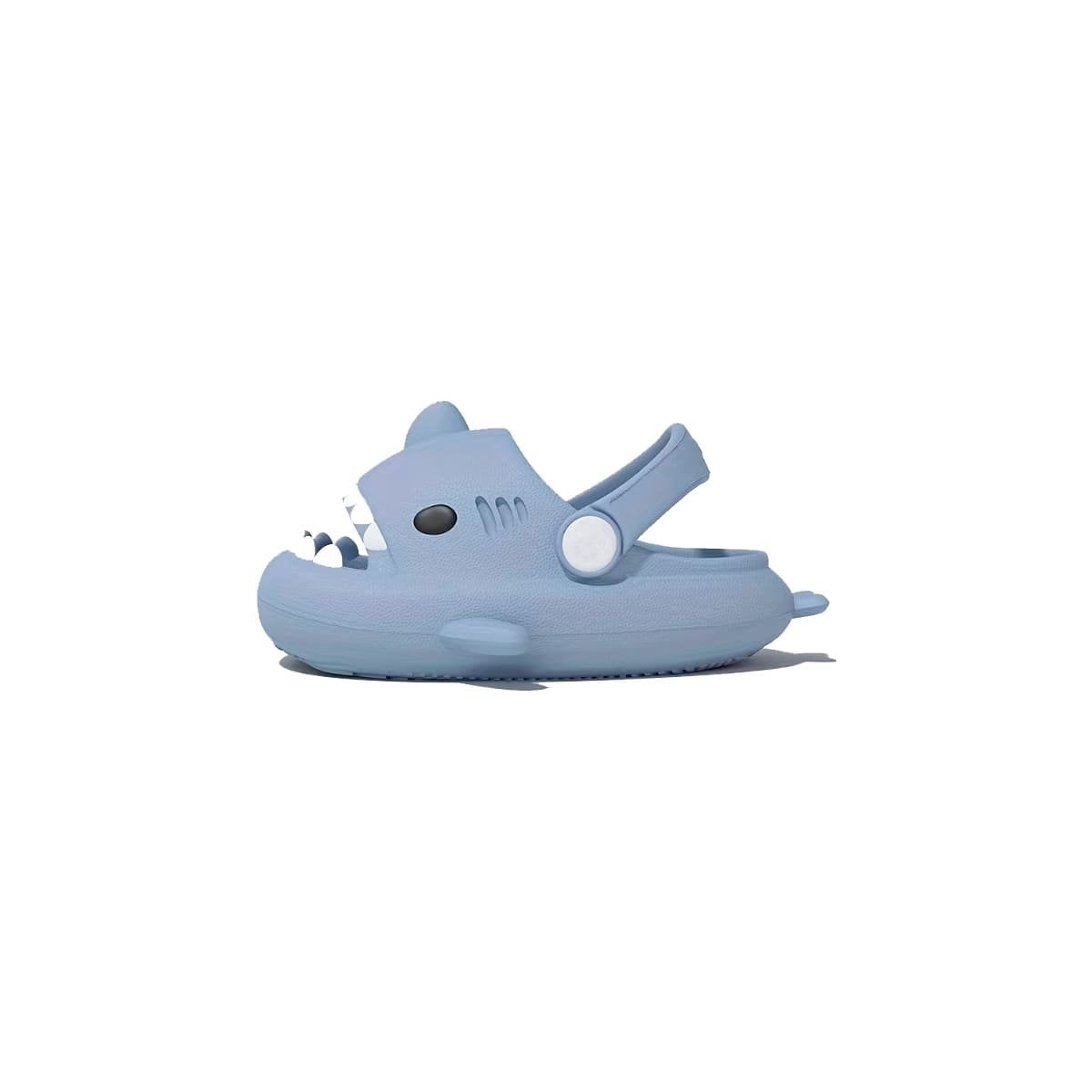 CALZADO DE NIÑOS CON DISEÑO DE TIBURON CELESTE TALLA 29 CON EL 30 Y+REGALO STICKER - 3