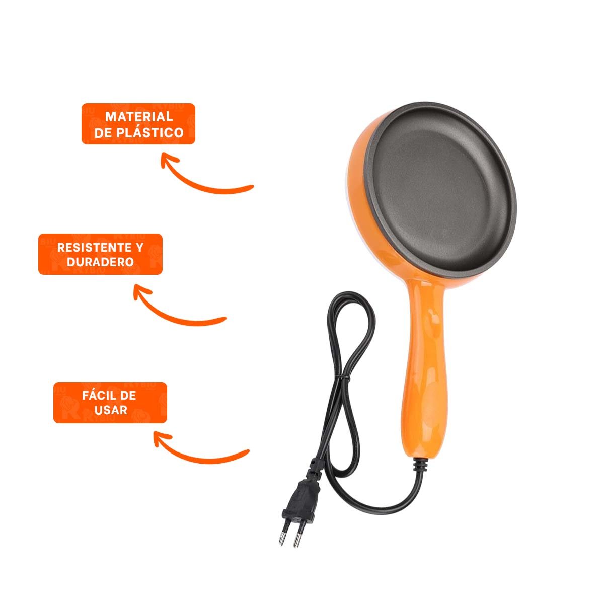 SARTÉN 2 EN 1 NARANJA PARA COCINAR EFICAZMENTE - 3