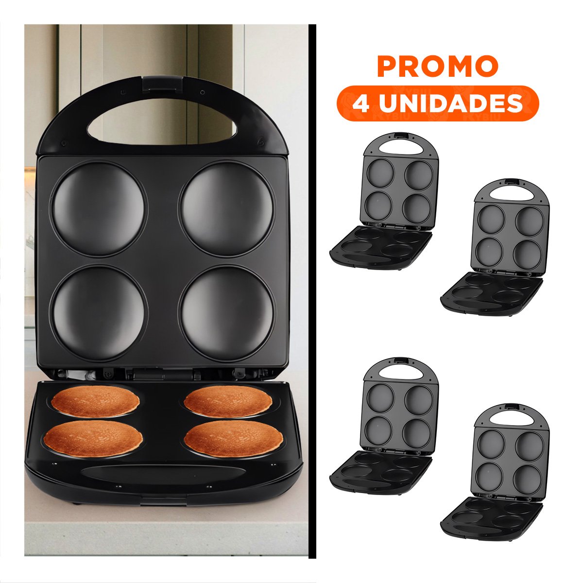PACK4 DISPOSITIVO COLOR NEGRO PARA MINI TORTAS CON FUNCIONAMIENTO EFICIENTE Y+REGALO STICKER - 1