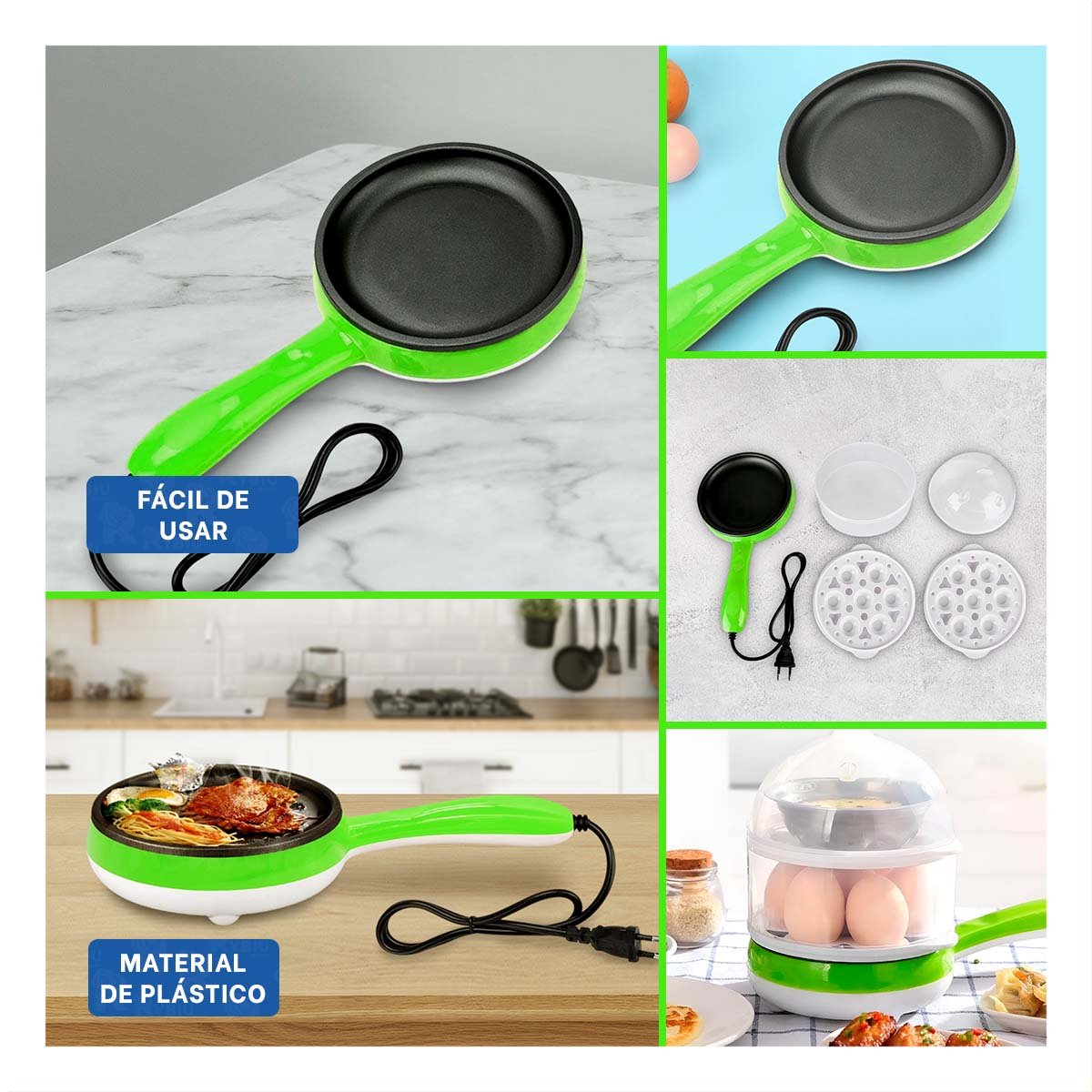ARTICULO COMBINADO DE COCINA VERDE LIMON CON CONTROL DE TEMPERATURA EXACTO - 5