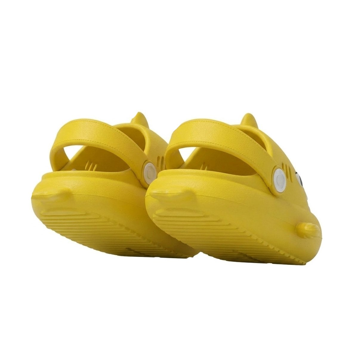 CHANCLAS CON CORREA DE TIBURON AMARILLO PARA NIÑOS TALLA 21 Y 22 DE PISCINA Y+LIGAS REGALO - 3