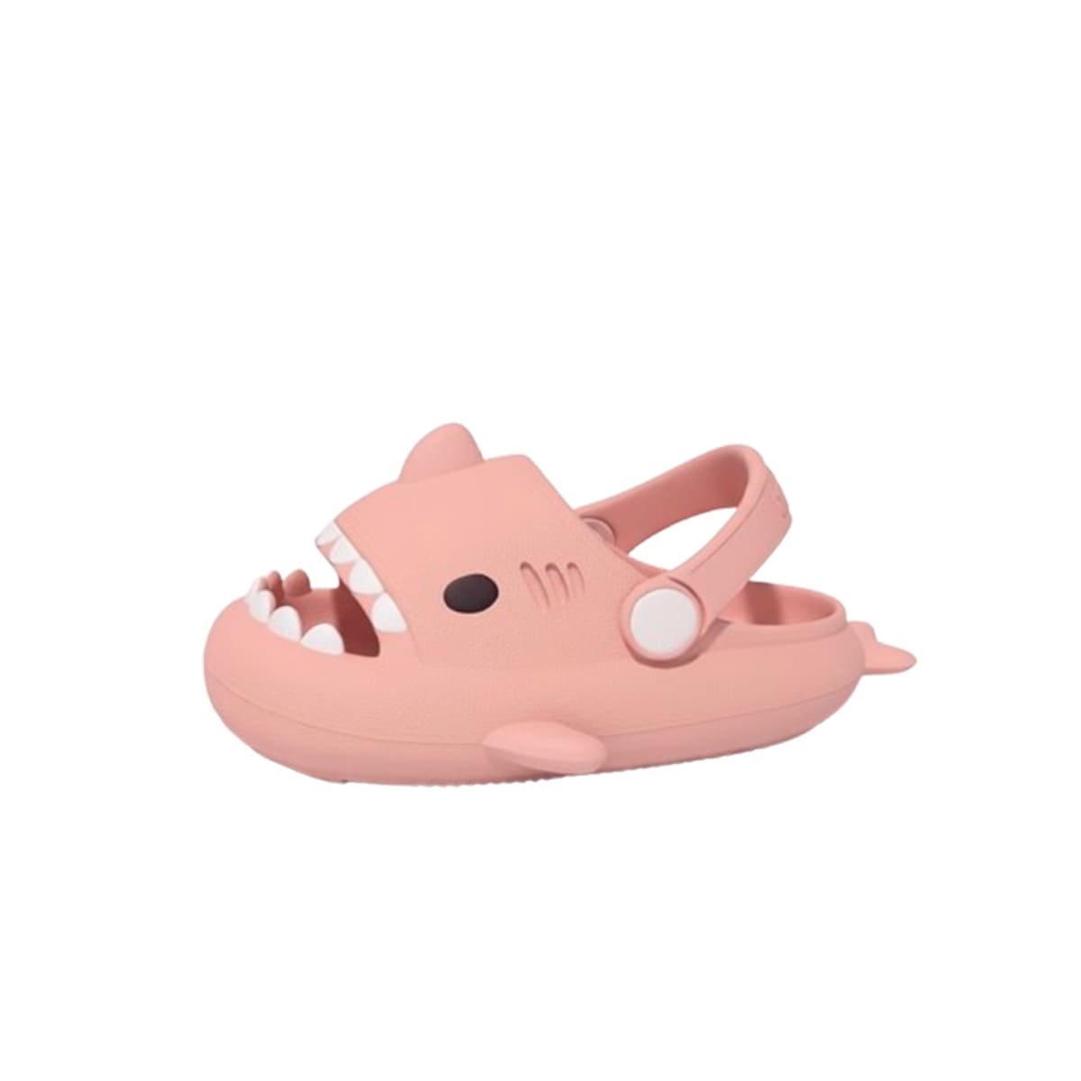 OJOTA DE TIBURON INFANTIL COLOR ROSADO CON CORREA PARA NIÑAS TALLA 29 30 Y+REGALO STICKER - 3