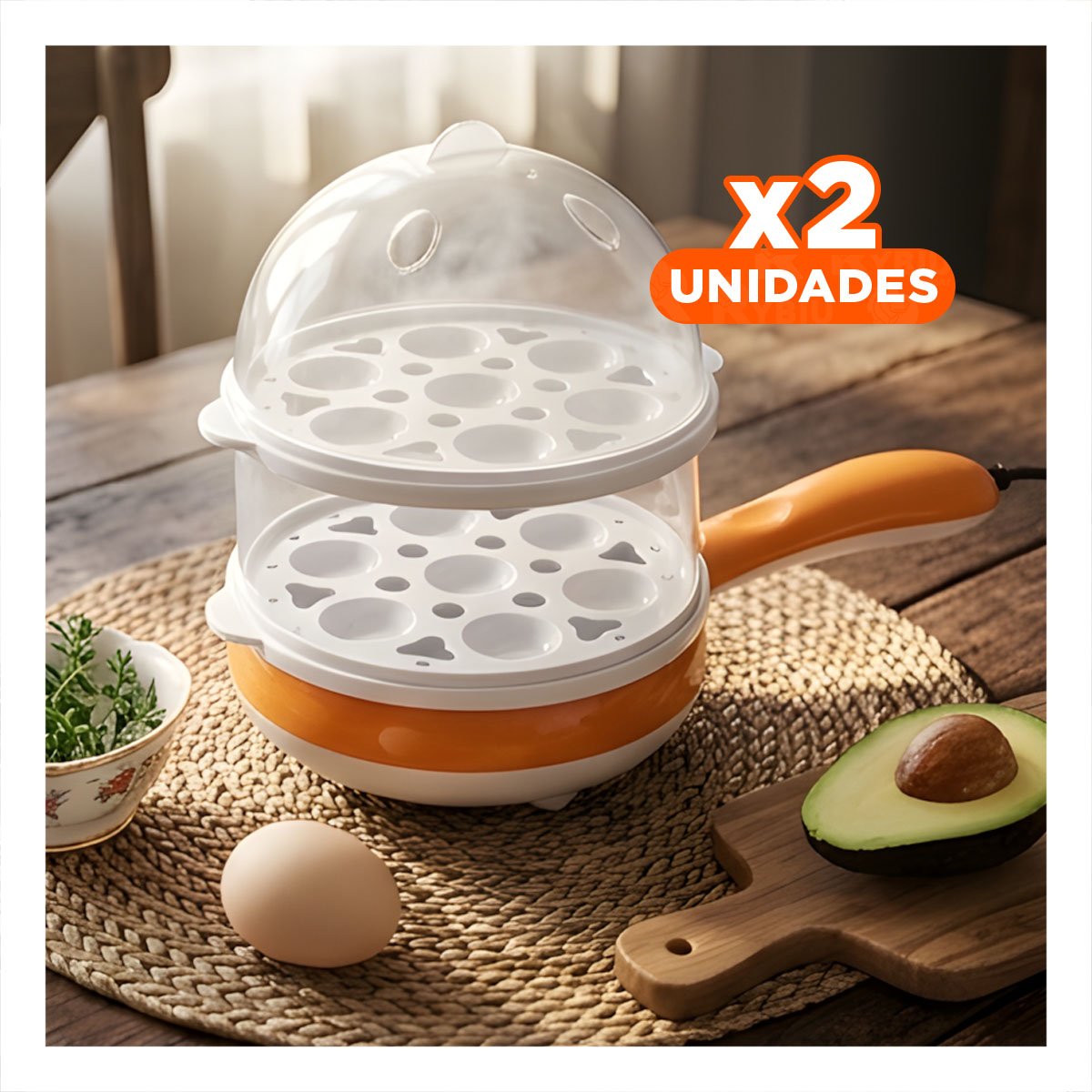 PACK2 SARTÉN NARANJA 2 EN 1 PARA PREPARACIONES FÁCILES Y+REGALO STICKER - 1